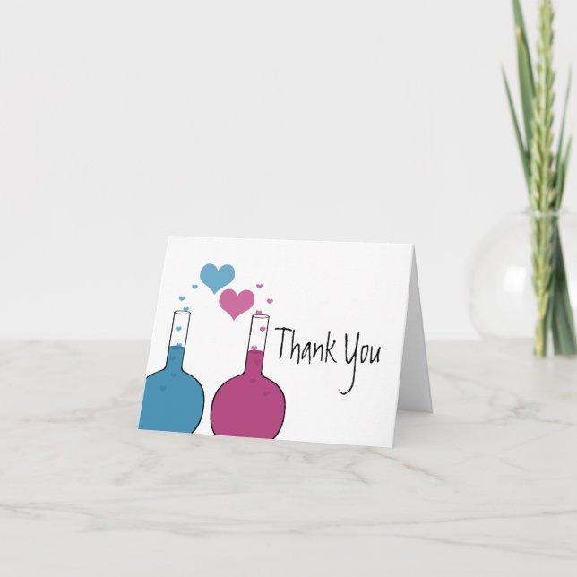 La Science du carte de remerciements d'amour (Devant)