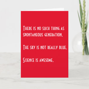 La science est géniale Nerdy Romantique carte de S