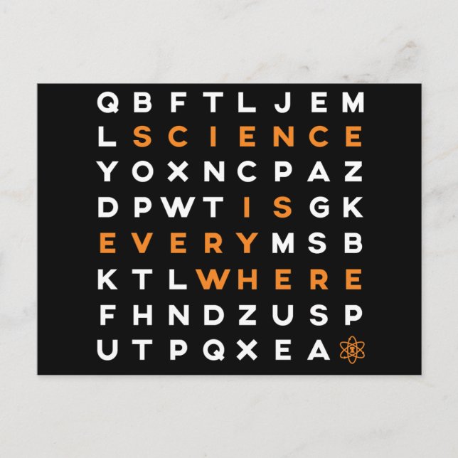 La science est partout carte postale (Devant)