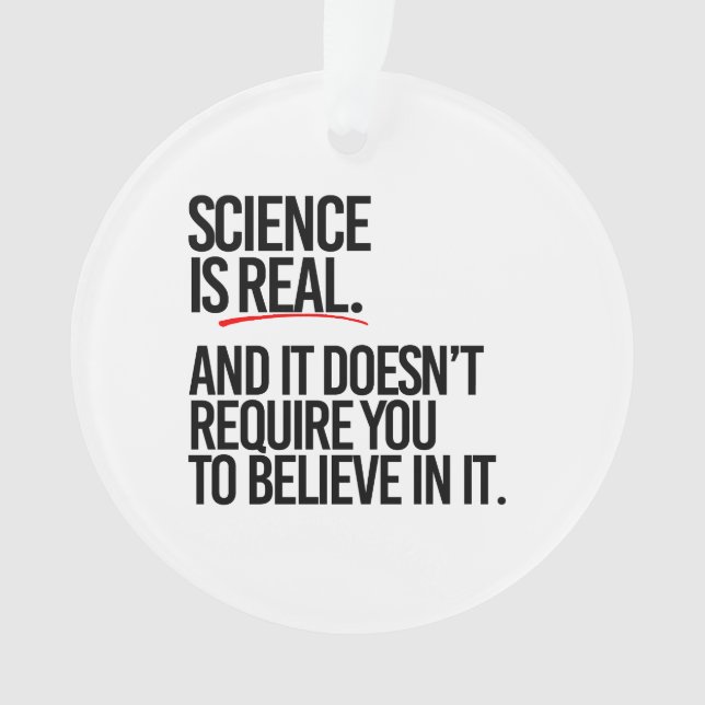 LA SCIENCE EST RÉELLE (devant)