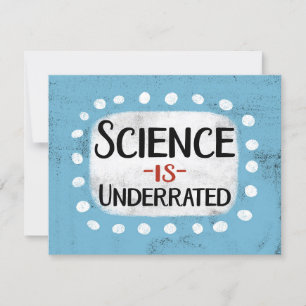 La science est une carte de voeux sous-évaluée