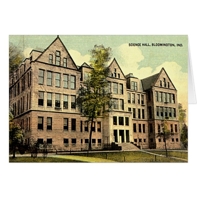 La Science Hall 1930 de Bloomington Indiana unité (Devant horizontal)