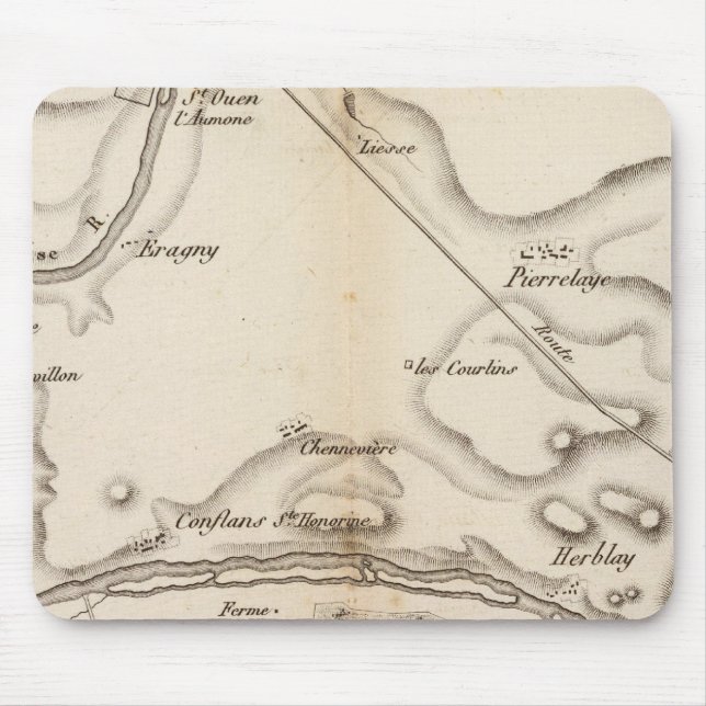 La Seine, l'Oise Mouse Pad (Front)