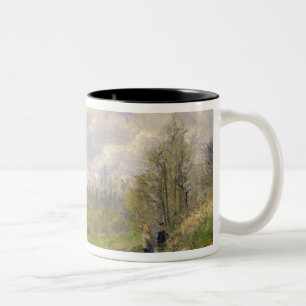 La Sente du Chou, near Pontoise, 1878 Two-Tone Coffee Mug