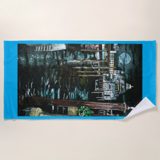 la Serenissima - Venice by Moonlight Beach Towel