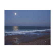 La sérénité de l'océan la nuit, carte postale