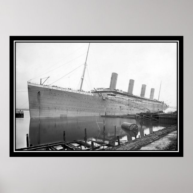 La série Titanic Unpainted Photo Poster série tita (Devant)