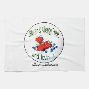 La serviette de cuisine avec du gluten et