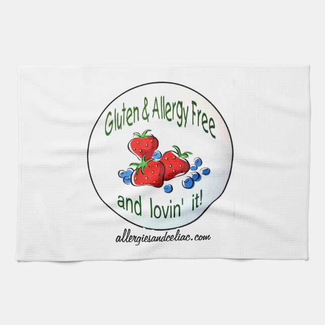 La serviette de cuisine avec du gluten et (Horizontal)