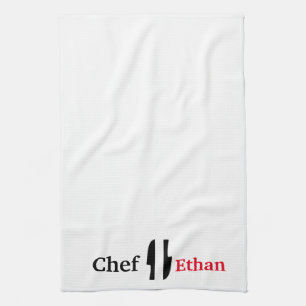 La serviette de cuisine personnalisée par chef