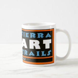 La sierra art traîne la tasse enveloppée par logo