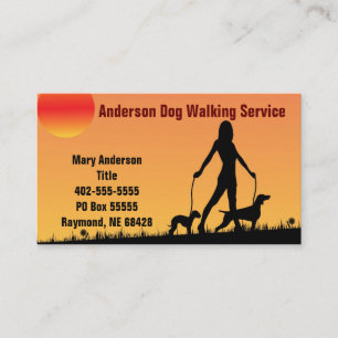 La silhouette de la carte de marche de chien avec 