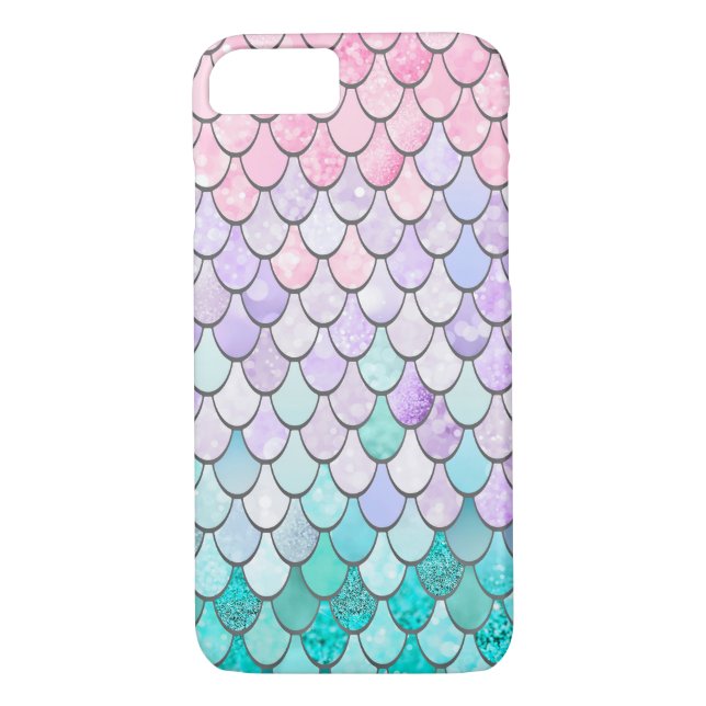La sirène en pastel mesure l'iphone, coque ipad (Dos)