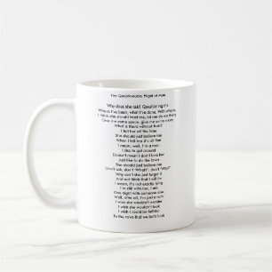 La situation difficile incertaine de la tasse de