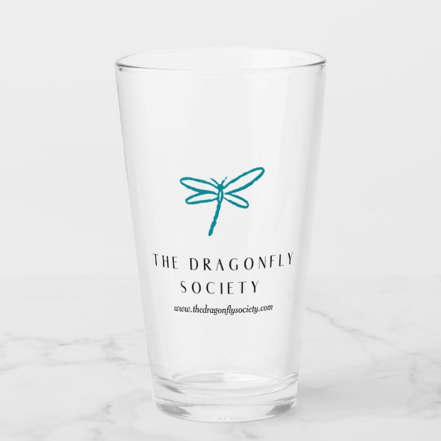 La Société des libellules Verre à pinte (Devant)