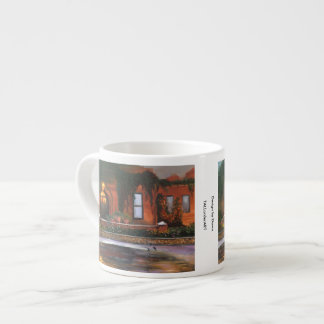 La "soirée fleurit" la tasse de café express