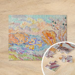 La Sologne | Louis Valtat Jigsaw Puzzle<br><div class="desc">La Sologne (1918) | Original artwork by French artist Louis Valtat (1869-1952). The painting depicts a modern abstract landscape in bright orange,  blue and green colours.

Use the design tools to add custom text or personalize the image.</div>