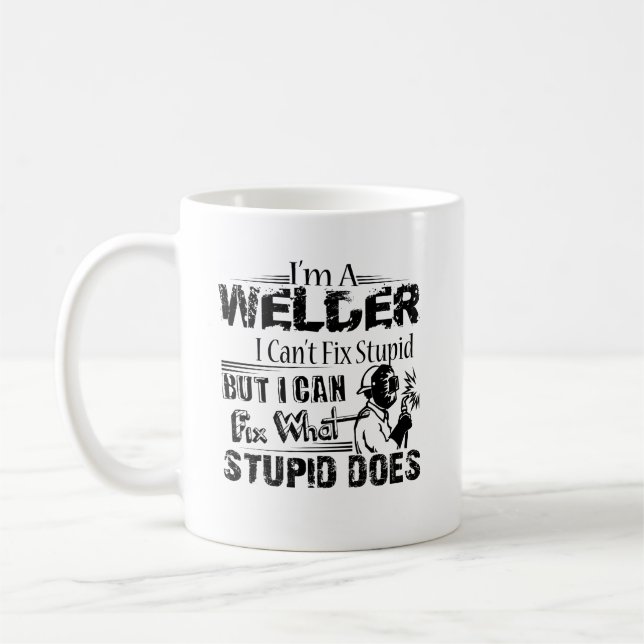 La soudeuse ne peut pas fixer la tasse stupide (Gauche)