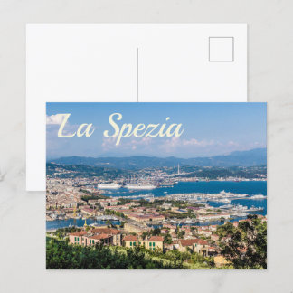La Spezia Cinque Terre Liguria Italy Panorama gift Holiday Postcard