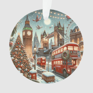 La splendeur festive de Londres - Carte de Noël vi