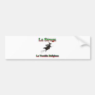 La Strega the Italian Halloween witch. Bumper Sticker