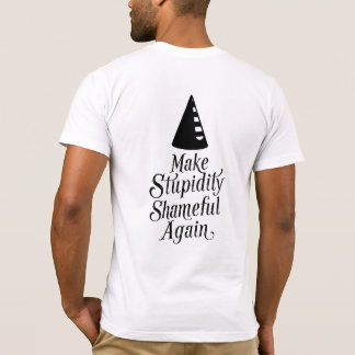 La stupidité est un T-shirt homme honteux