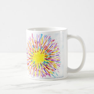 La sucrerie arrose la tasse de café d'artiste