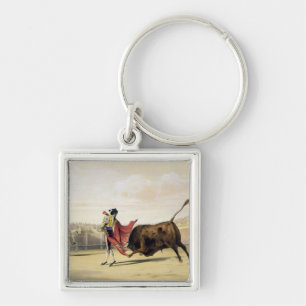 La Suerte de la Capa, 1865 (colour litho) Keychain