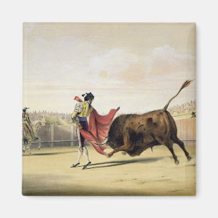 La Suerte de la Capa, 1865 (colour litho) Magnet