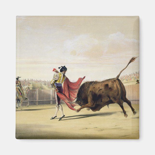 La Suerte de la Capa, 1865 (colour litho) Magnet (Front)