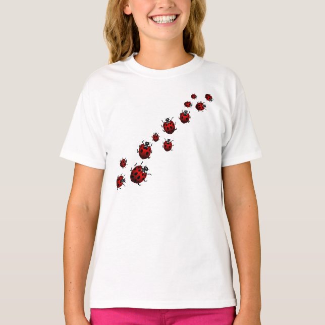 La T-shirt de la chemise de l'enfant Ladybug (Devant)