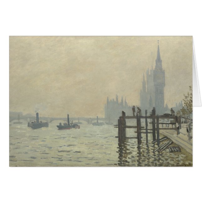 La Tamise au-dessous de Westminster par Claude Mon (Devant horizontal)