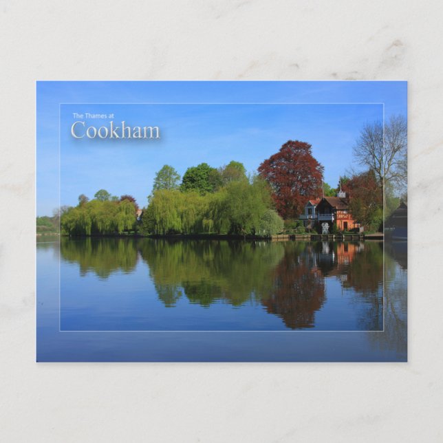 La Tamise sur la carte postale de Cookham (Devant)