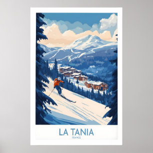 La Tania Ski Poster 1