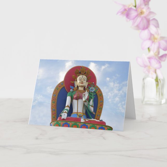 La Tara blanche tibétaine d'Ensenada - carte (Orchidée)