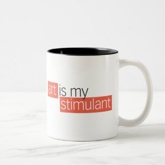 La tasse à deux tons du magazine de l'artiste