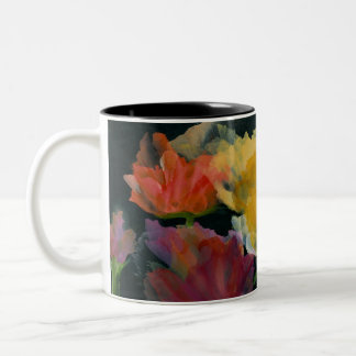La tasse à deux tons tient 11 onces avec le beau