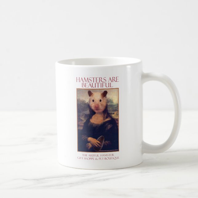 La tasse astucieuse de Mona Lisa de hamster (Droite)