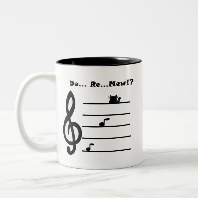 La tasse "… au sujet de… miaulent ? ! " (Gauche)