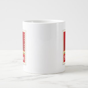 La tasse avec le timbre vietnamien de Saïgon