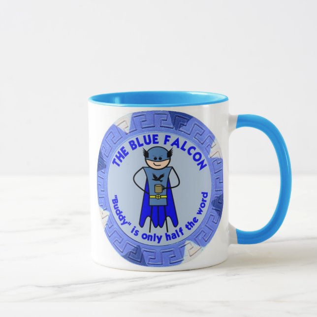 La tasse bleue de faucon (Droite)