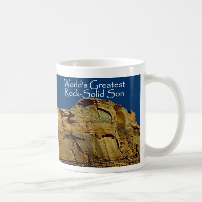 La tasse bleue inébranlable du fils (Droite)