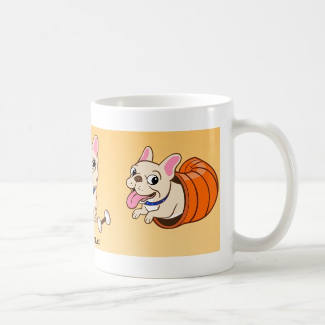 La tasse de blanc de Frenchie (Droite)