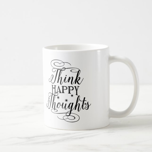 La tasse de café de typographie, pensent des (Droite)