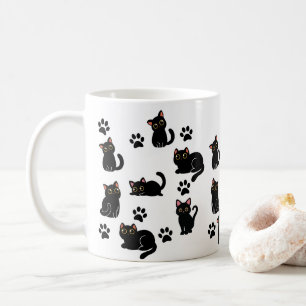 La tasse de chat noir la plus mignonne, un cadeau