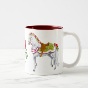 La tasse de cheval de rose