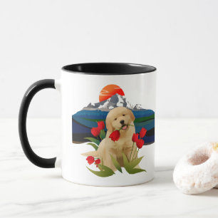 La tasse de CHIOT de GOLDEN RETRIEVER choisissent