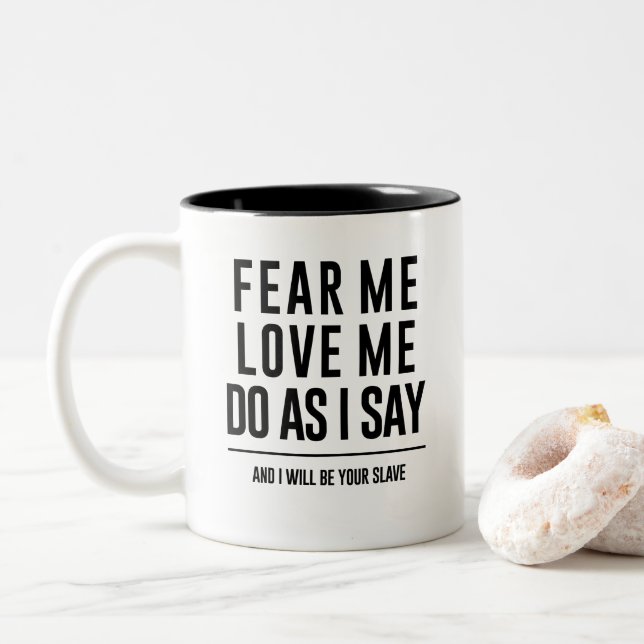 La tasse de citation de labyrinthe "me craignent, (Avec donut)