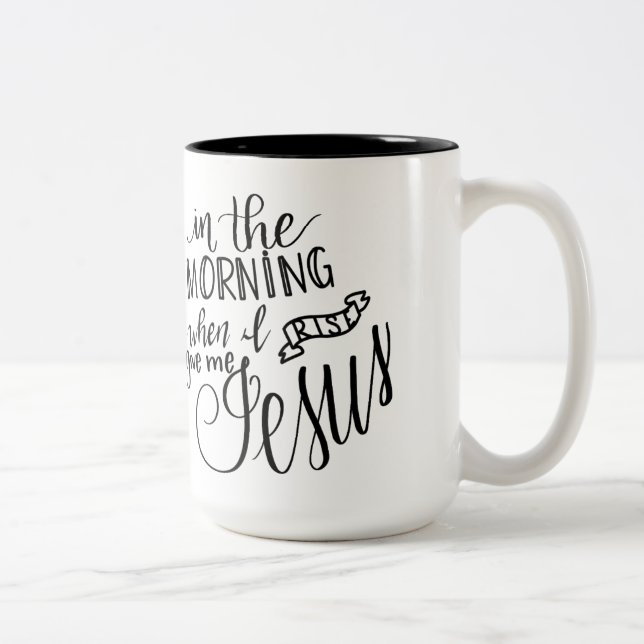 La tasse de Handlettered, dire chrétien, me (Droit)
