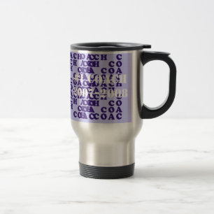 La tasse de l'entraîneur - le pourpre marque avec
